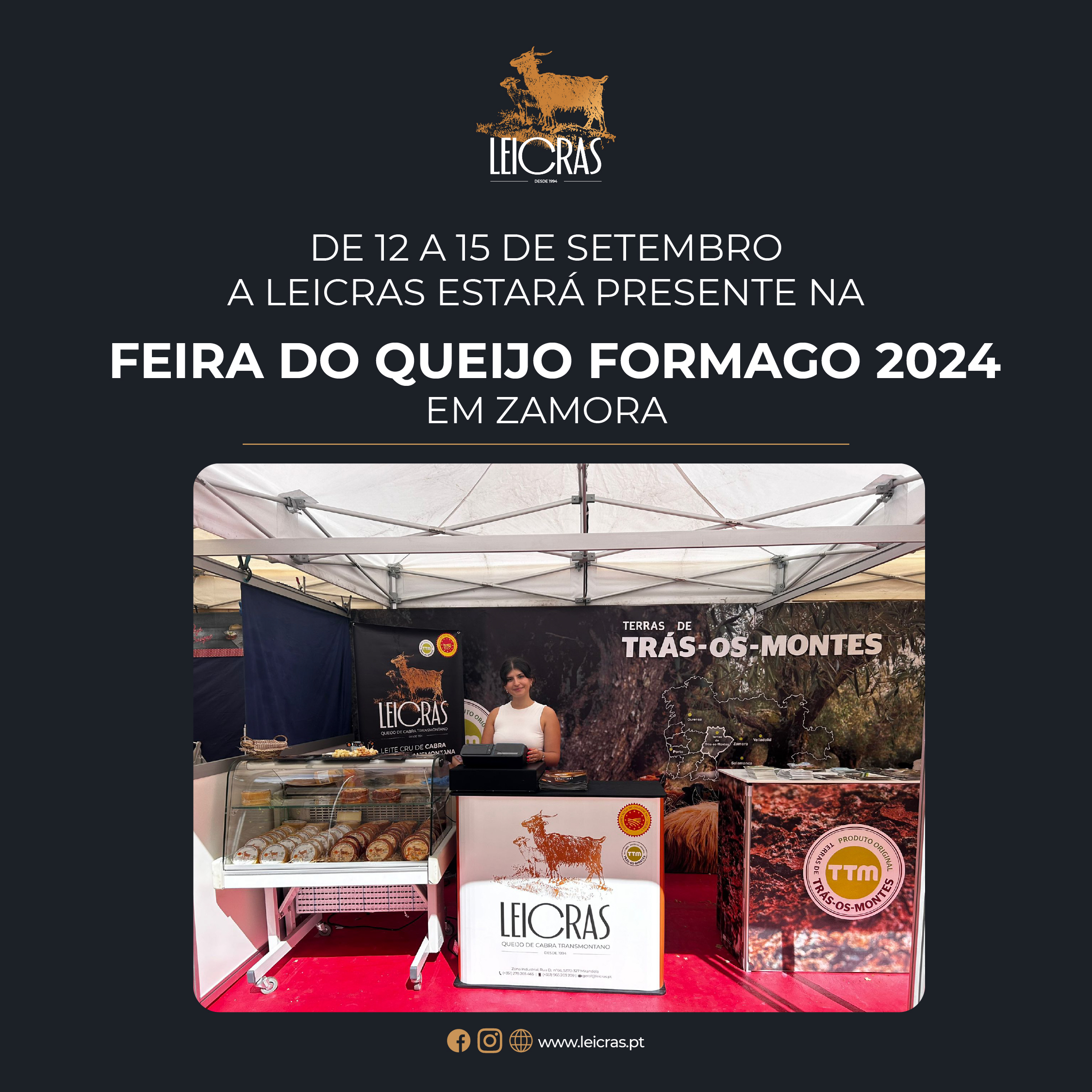 Leicras na Feira do Queijo Formago 2024 em Zamora